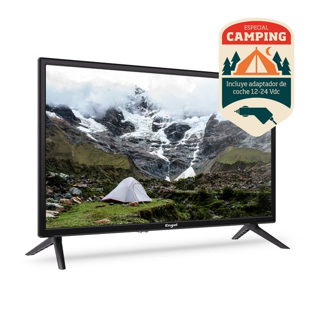 Televisor Engel Le2462ca 24" Hd Ready + Adaptador De Coche 12v/24v Dc Negro - Televisor