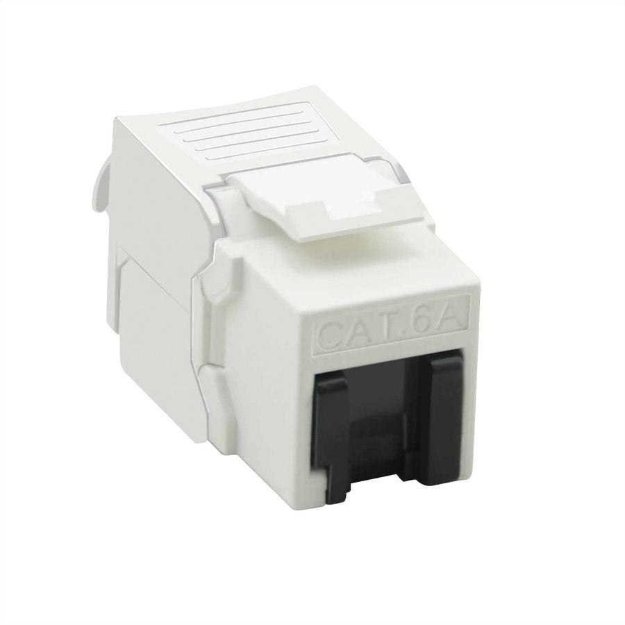 Kat.6a Class Ea Keystone Rj-45 Sin Apantallar Sin Herramientas Blanco