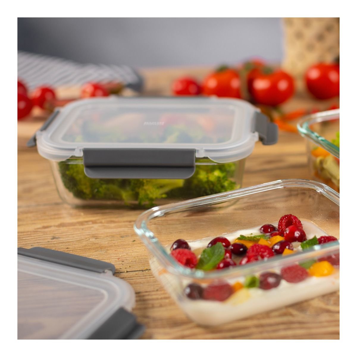 EAN 7610154240349 - KUHN RIKON 24034 recipiente de almacenar comida Rectangular Contenedor 3,21 L Gris, Transparente 3 pieza( imagen 4