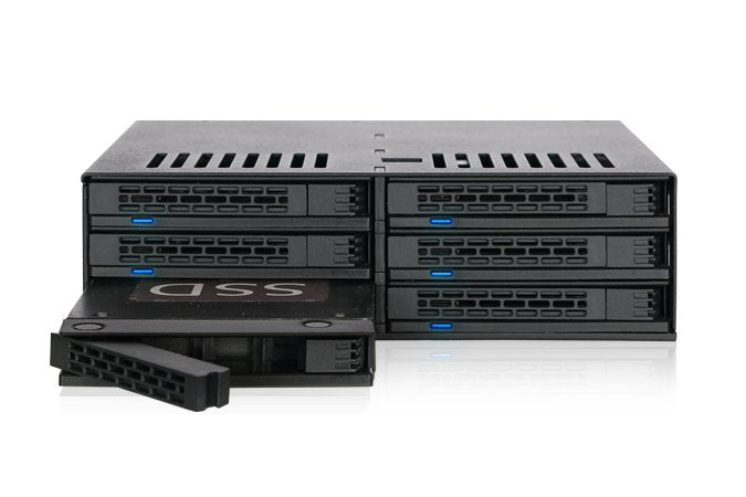 Icy Dock Rack 1u 6x2 5'' Sata Sas Hdd Icy Dock Mb326sp-B Negro Disk Array