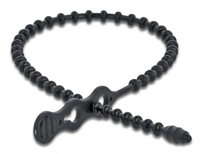 Delock Blitzbinder Wiederverwendbar L 310 X B 4,5 Mm Schwarz 10 Stück