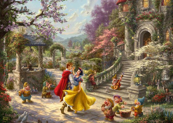 Disney Puzzle Snow White Dance With Prince - 1000 Piezas