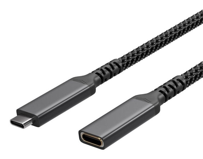 Usb-C Verlängerungscable Usb-C >Usb-C Hchse 3.2 Pd Textil 0,5m