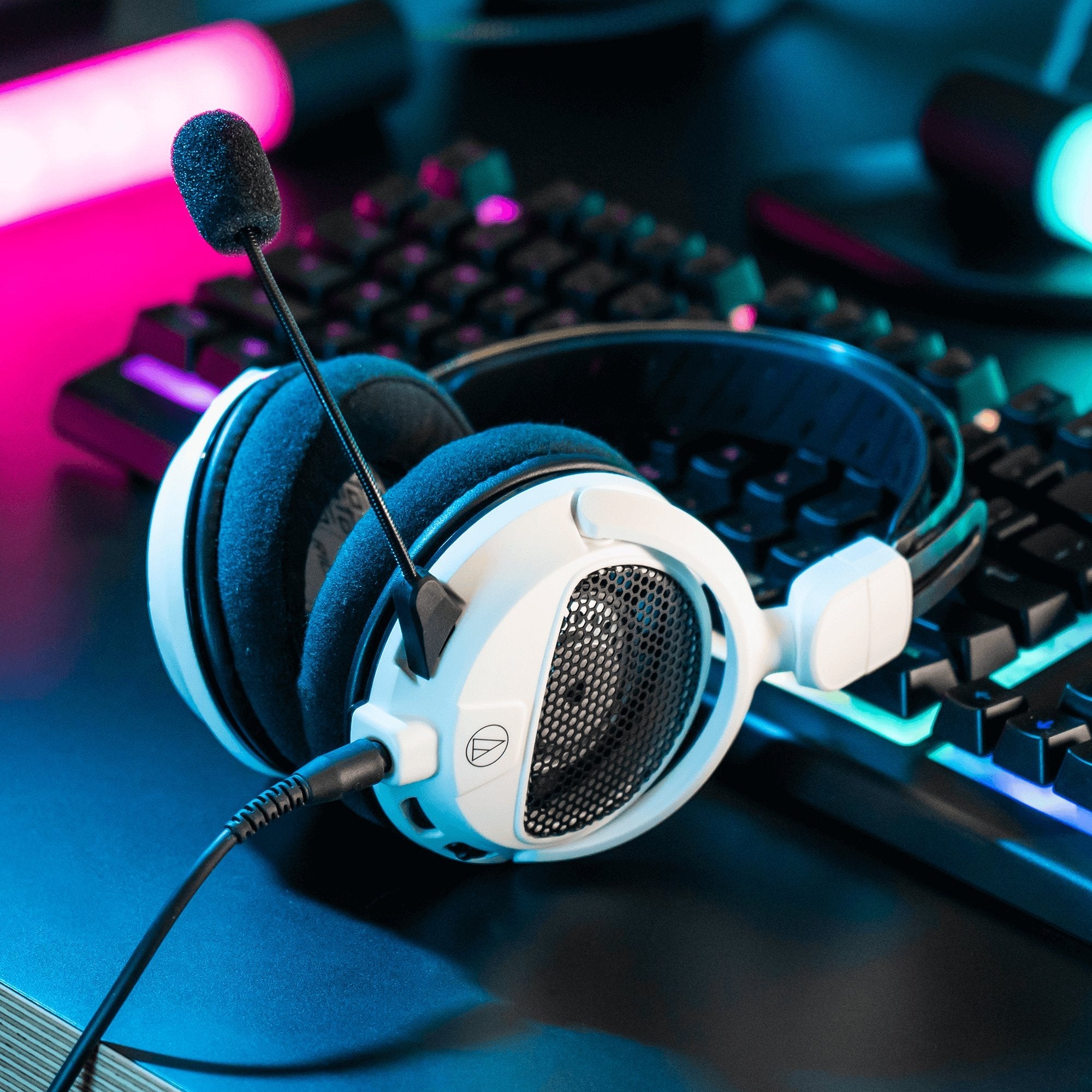 Auriculares  Audio-Technica Ath-Gdl3wh, Gaming Blancos, Jack De 3,5 Mm Ath-Gdl3wh