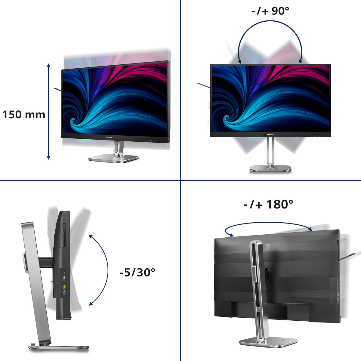 EAN 8712581804749 - Philips 6000 series 27B2U6903/00 pantalla para PC 68,6 cm (27") 3840 x 2160 Pixeles 4K Ultra HD LED Antra imagen 7