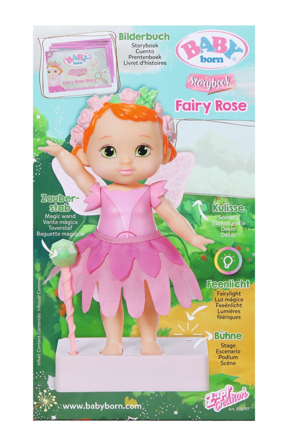 Muñeca Zapf Creation Baby Born® Storybook Fairy Rose 18cm, 833797