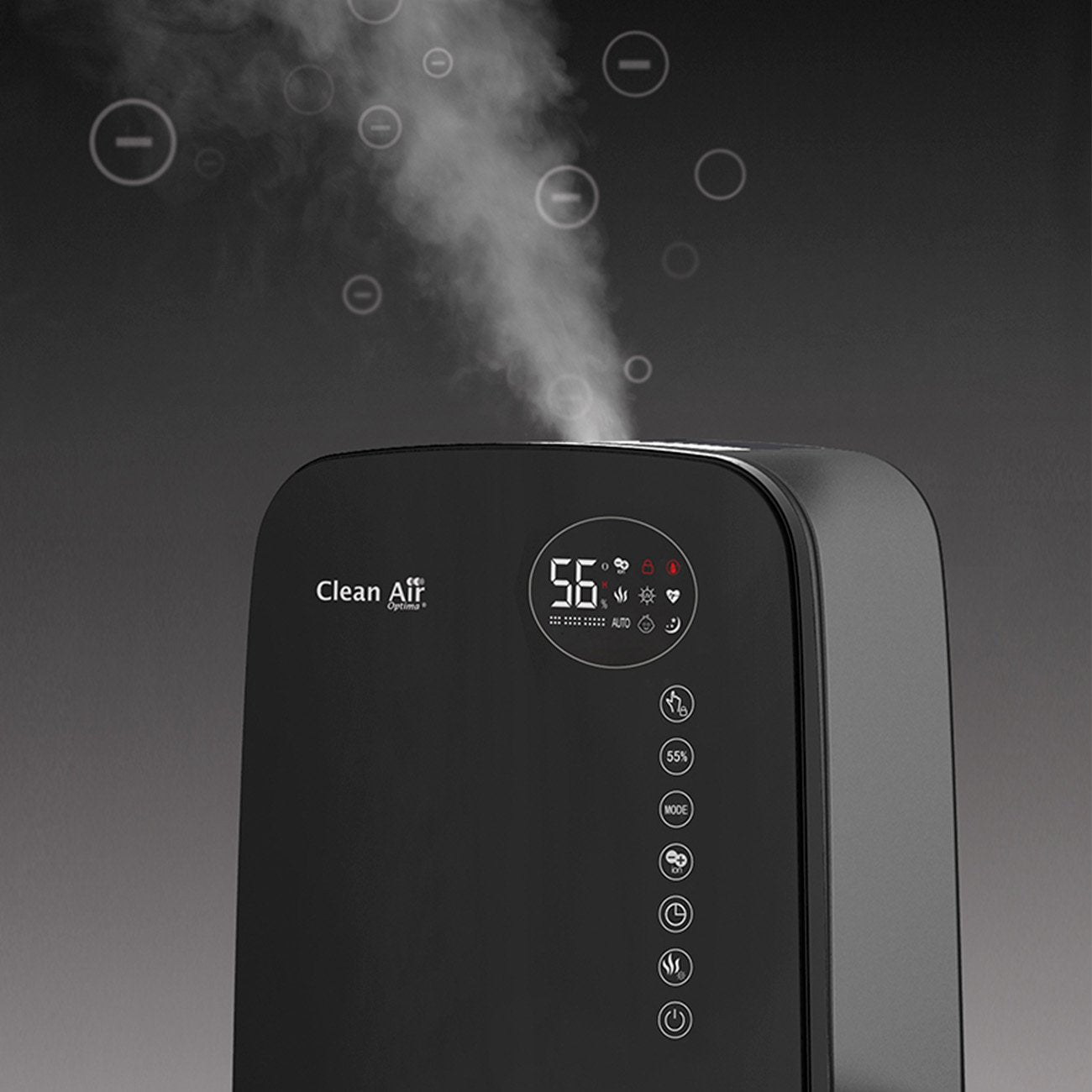 EAN 8718546312168 - Clean Air Optima CA-607B humidificador Ultrasónica 5,5 L Negro 25 W imagen 6