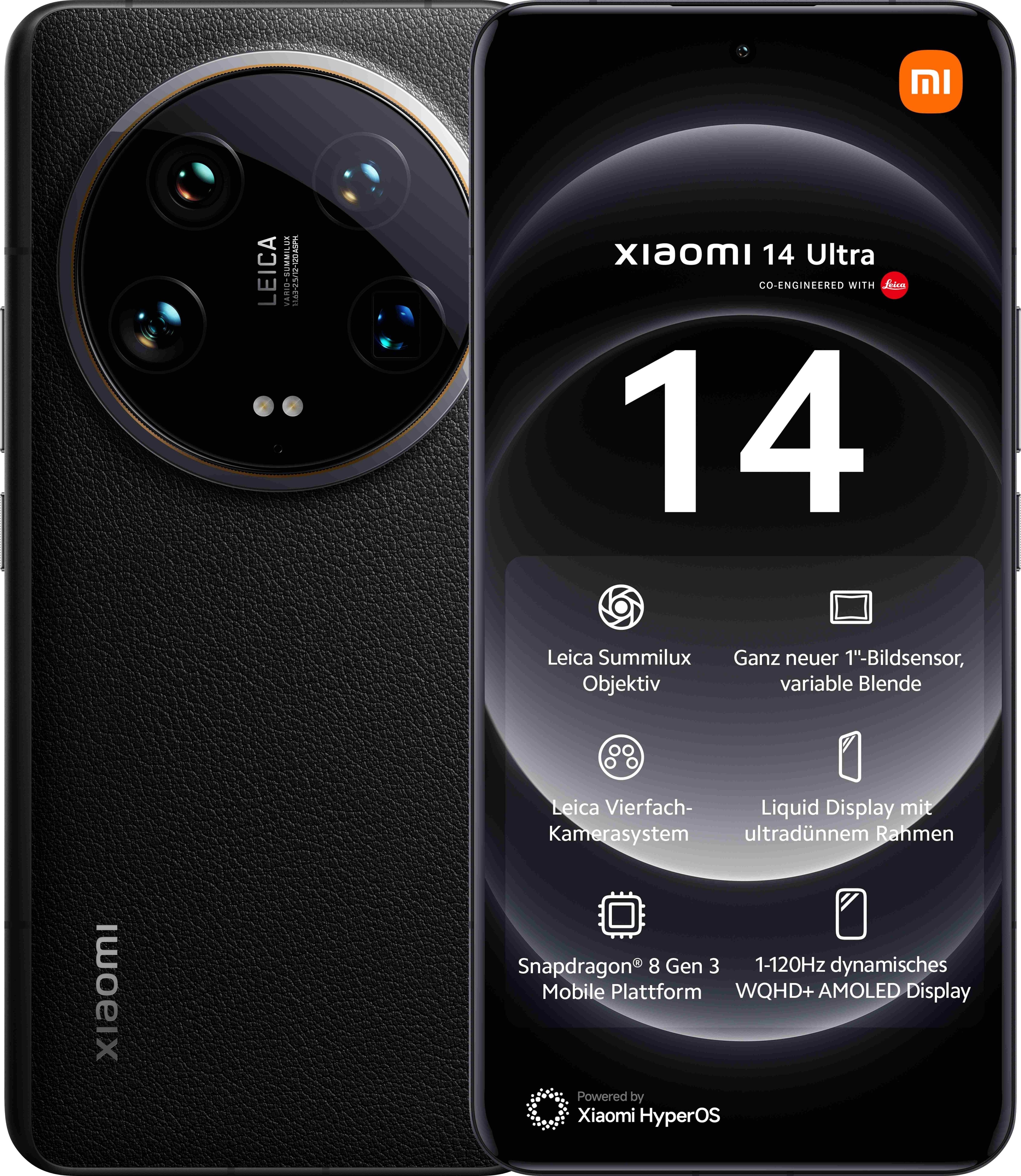 Smartphone Xiaomi 14 Ultra 16gb 512gb 6.73' 5g Negro