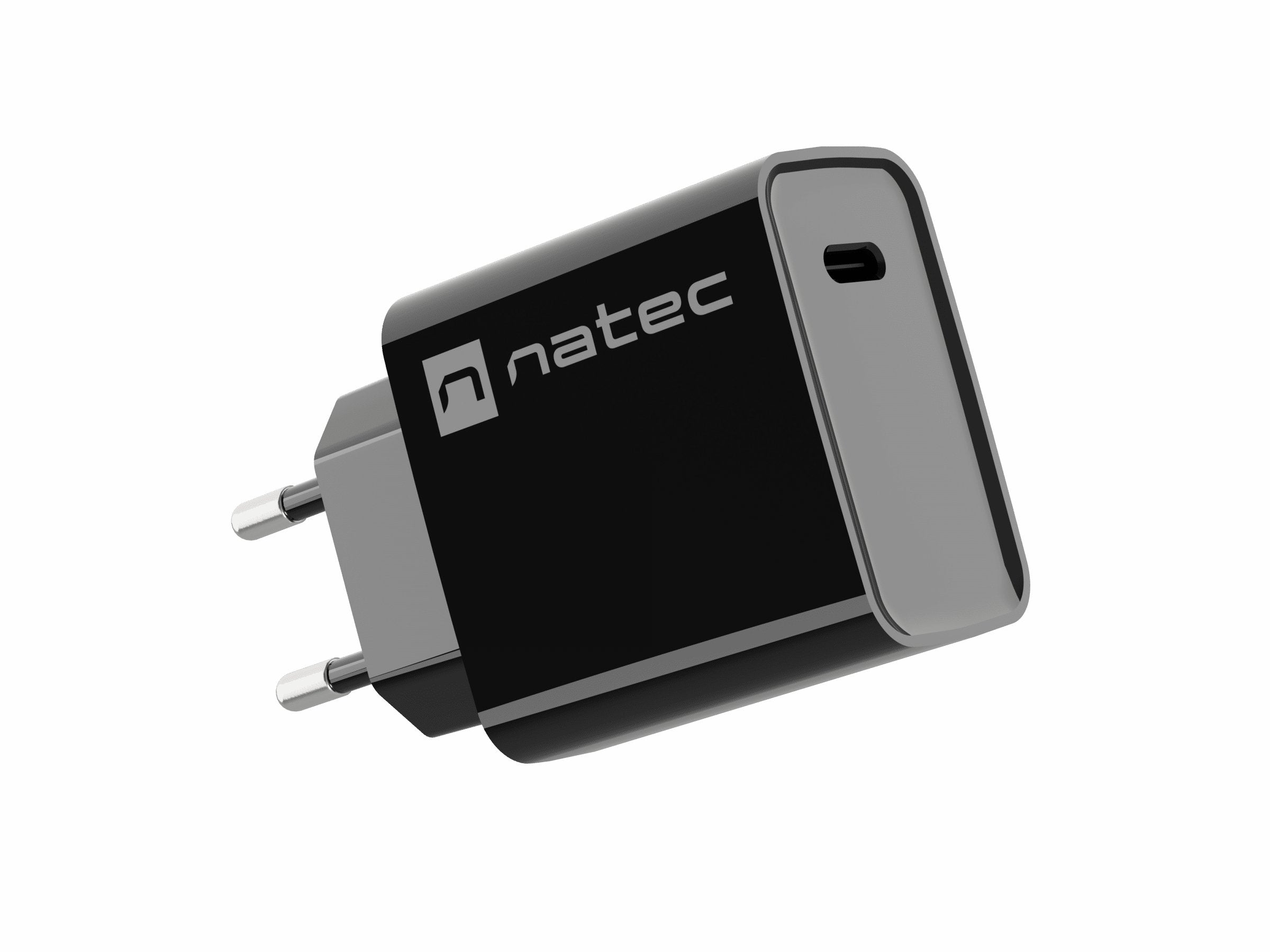 Cargador Usb Natec Ribera Usb-C 20w Pd Negro