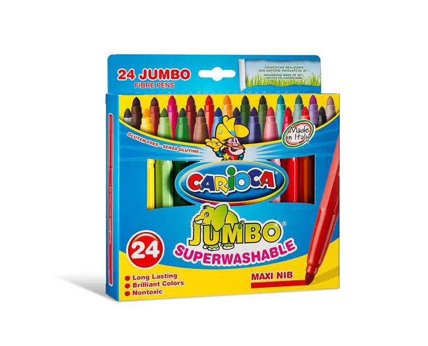 EAN 8003511405700 - Carioca Jumbo rotulador Extra-grueso Multicolor 24 pieza(s) imagen 1