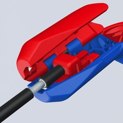 EAN 4003773092605 - Knipex 16 95 03 SB pelacable Azul, Rojo imagen 2