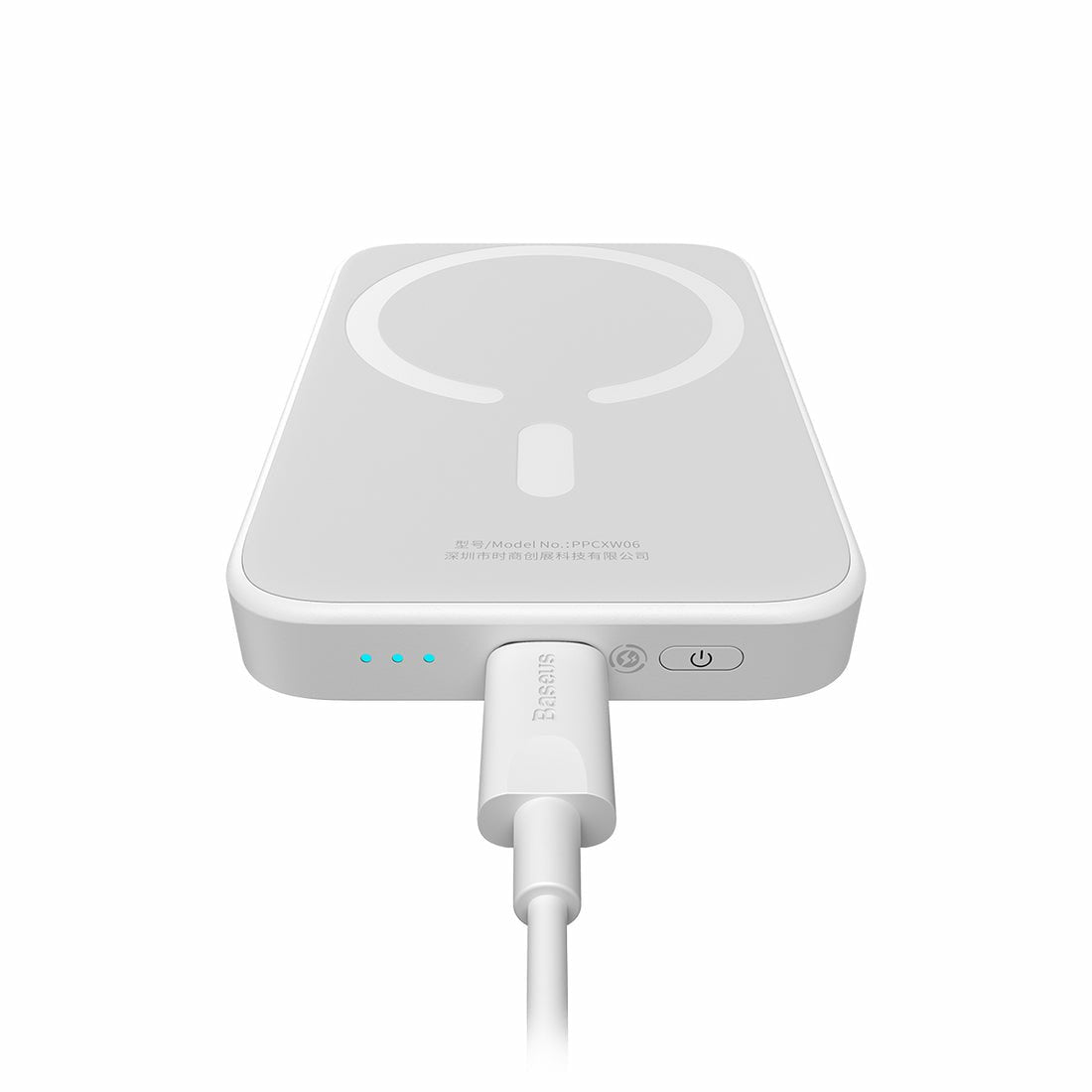 Baseus P10059002223-00 Batería Externa 6000 Mah Cargador Inalámbrico Blanco
