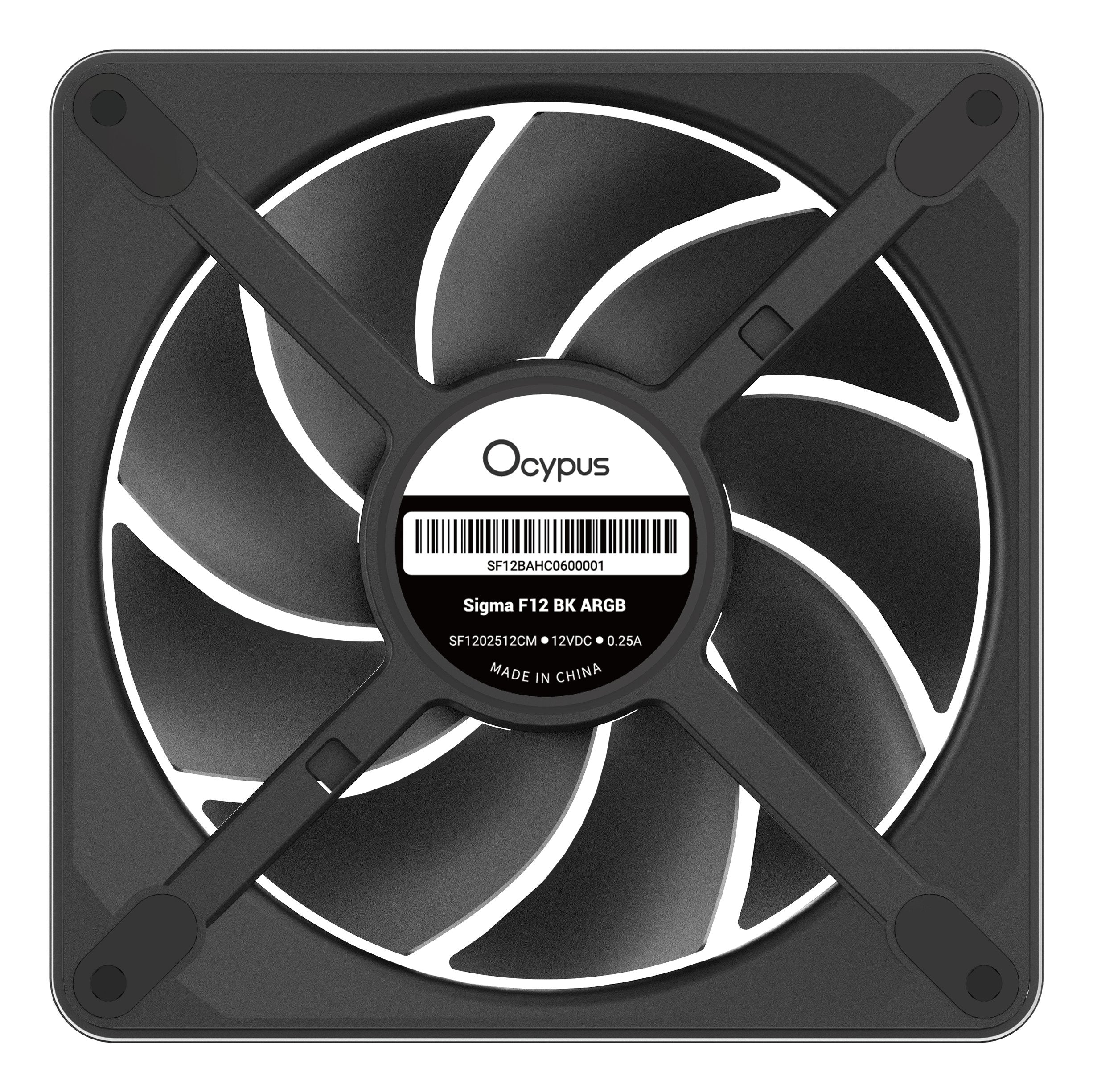 Ocypus Sigma F12 Argb Ocypus (Negro, 120 Mm) Sigma-F12-Bk1am00x-Gl