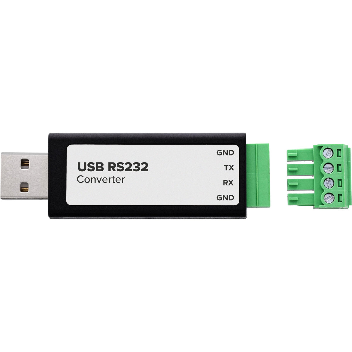 Conversor Usb-A 2.0 A 1 Puerto Serie Borna De 4 Pins (Rs-232) Chipset Ftdi (Ft232rnl)   Inline