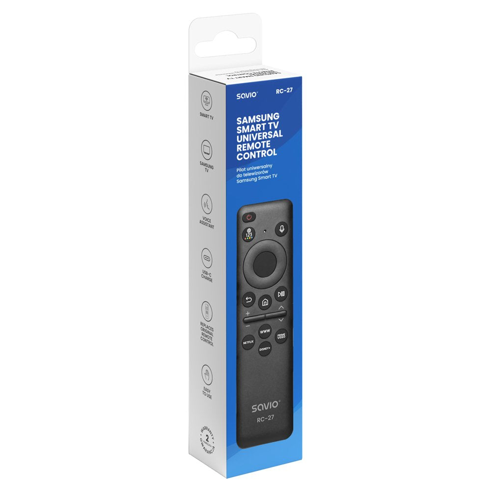 Savio Rc-27 Mando A Distancia Universal/De Repuesto Para Tv Samsung  Smart Tv