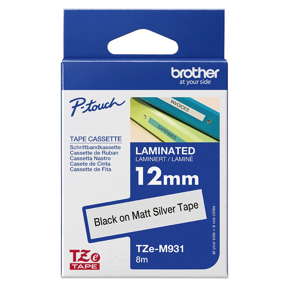 EAN 4977766691802 - Brother TZE-M931 cinta para impresora de etiquetas Negro sobre plata imagen 3