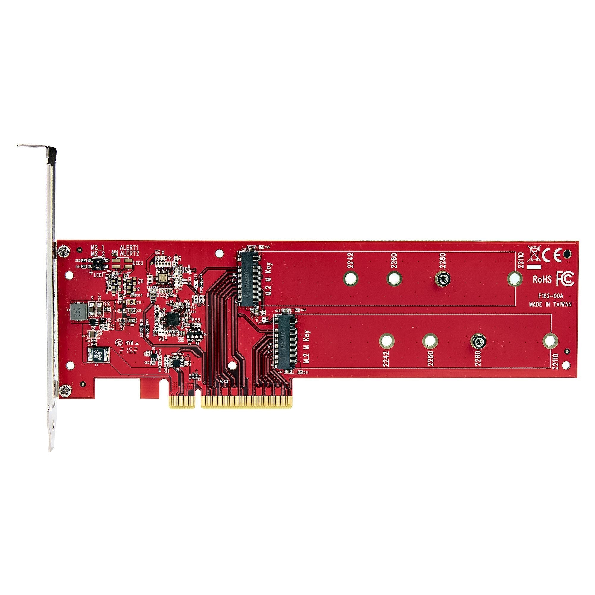 Tarjeta Startech.Com Pcie Adaptadora Para 2 Ssds M.2 Pci Express X8 O X16 A Nvme Doble O Ssds M.2 Ahci Pci Express 4.0 7 8gbps Por Unidad Con Bifurcación Windows O Linux (Dual-M2-Pcie-Card-B) Adaptador De Interfaz M.2 Ranura De Expansión A
