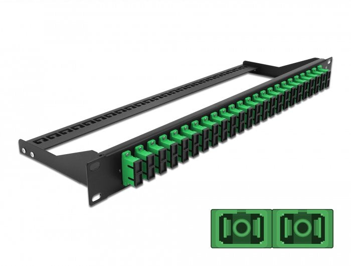 Delock Patch Panel Fibra 19"  24 Puertos Sc Duplex Verde
