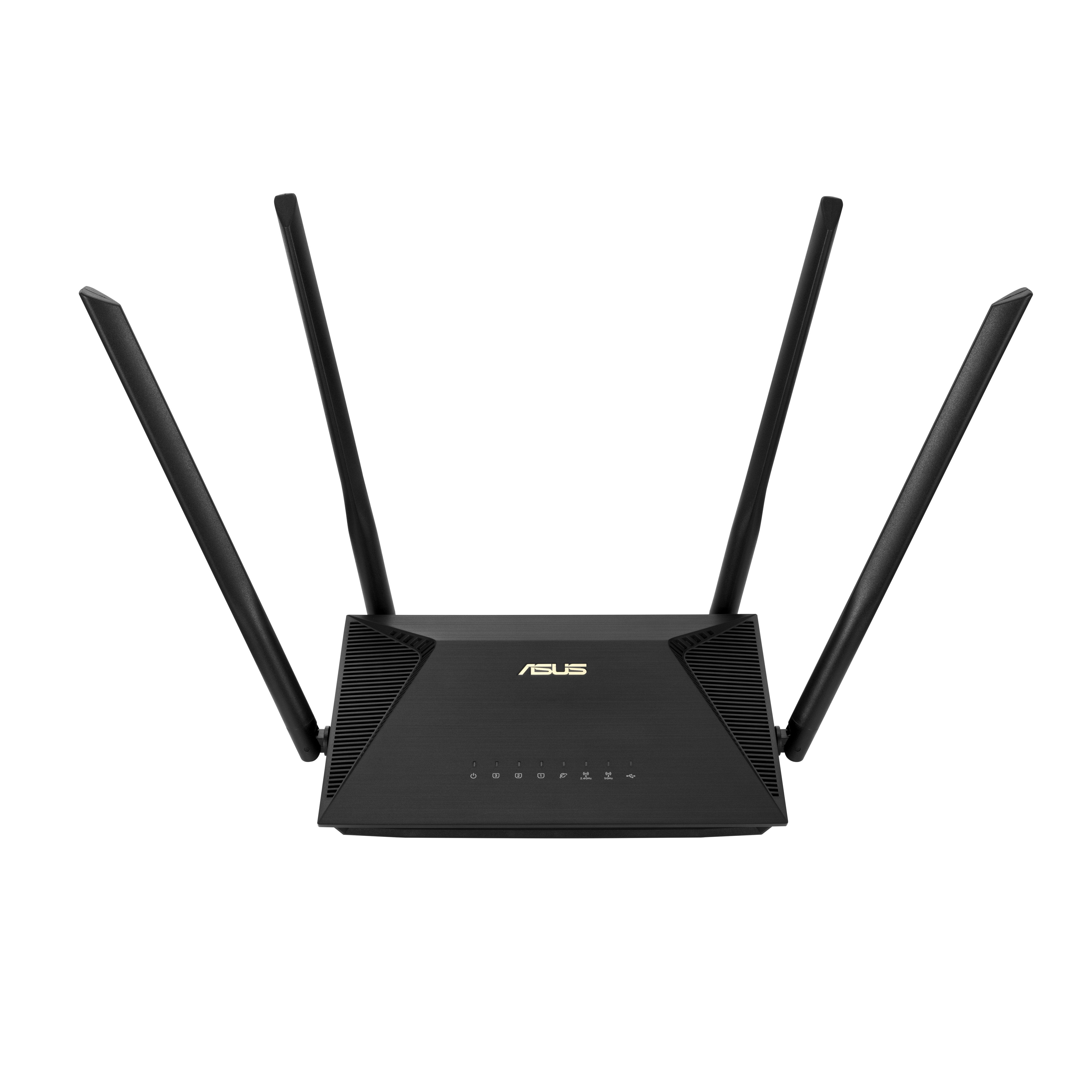 Router Asus Rt-Ax53u  Inalámbrico Gigabit Ethernet Doble Banda (2,4 Ghz / 5 Ghz) Negro