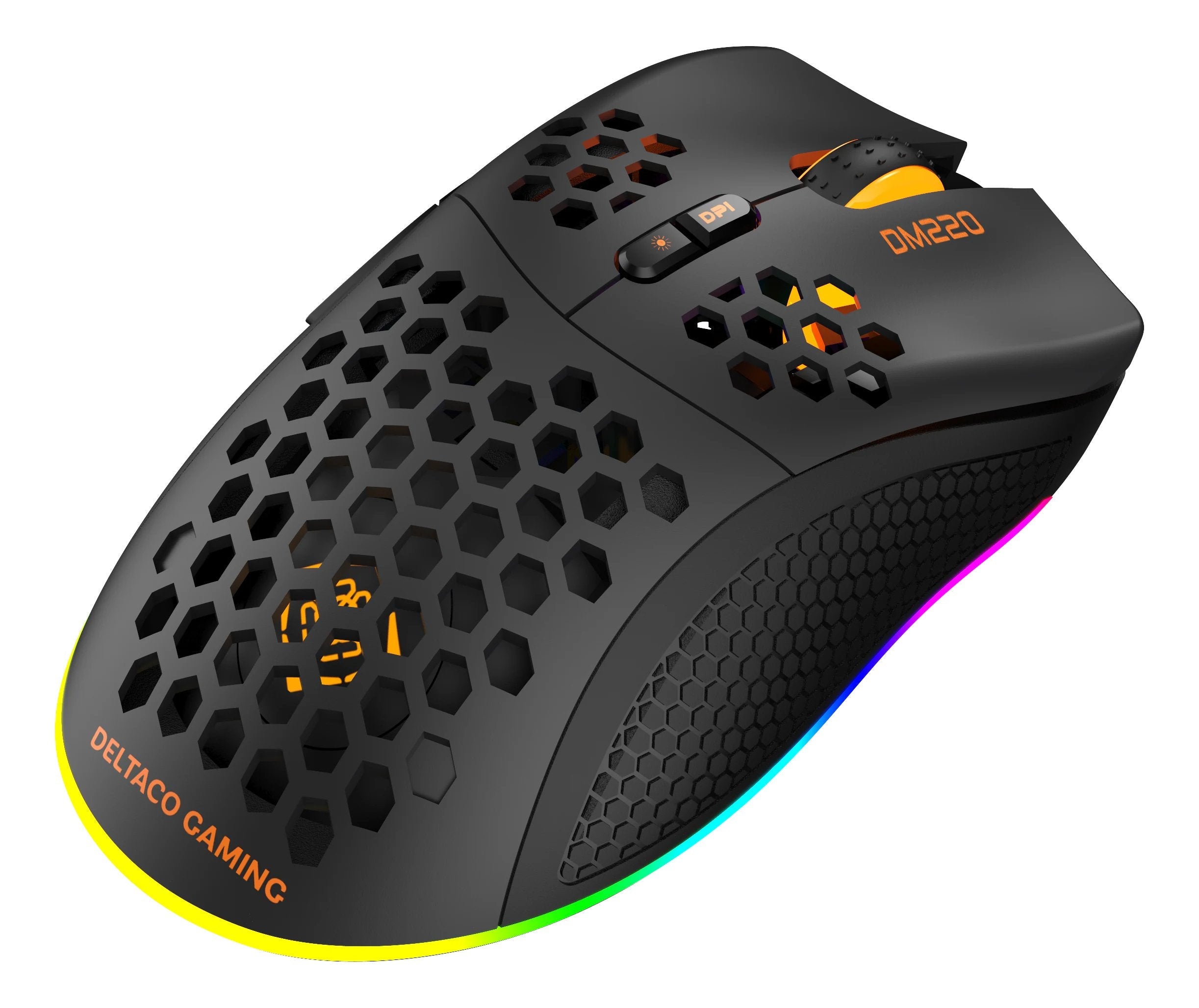 Ratón Deltaco Gam-120 Derecha Rf Wireless + Usb Type-A Óptico 6400 Dpi