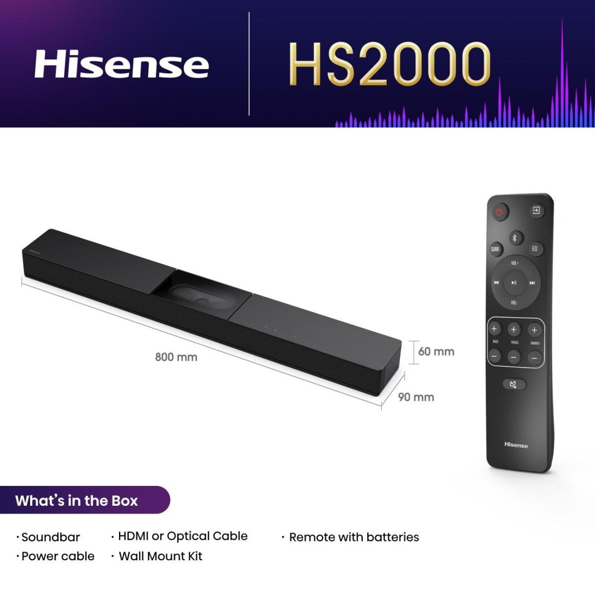 EAN 6942351411514 - Hisense HS2000 2.1 canales 240 W imagen 2