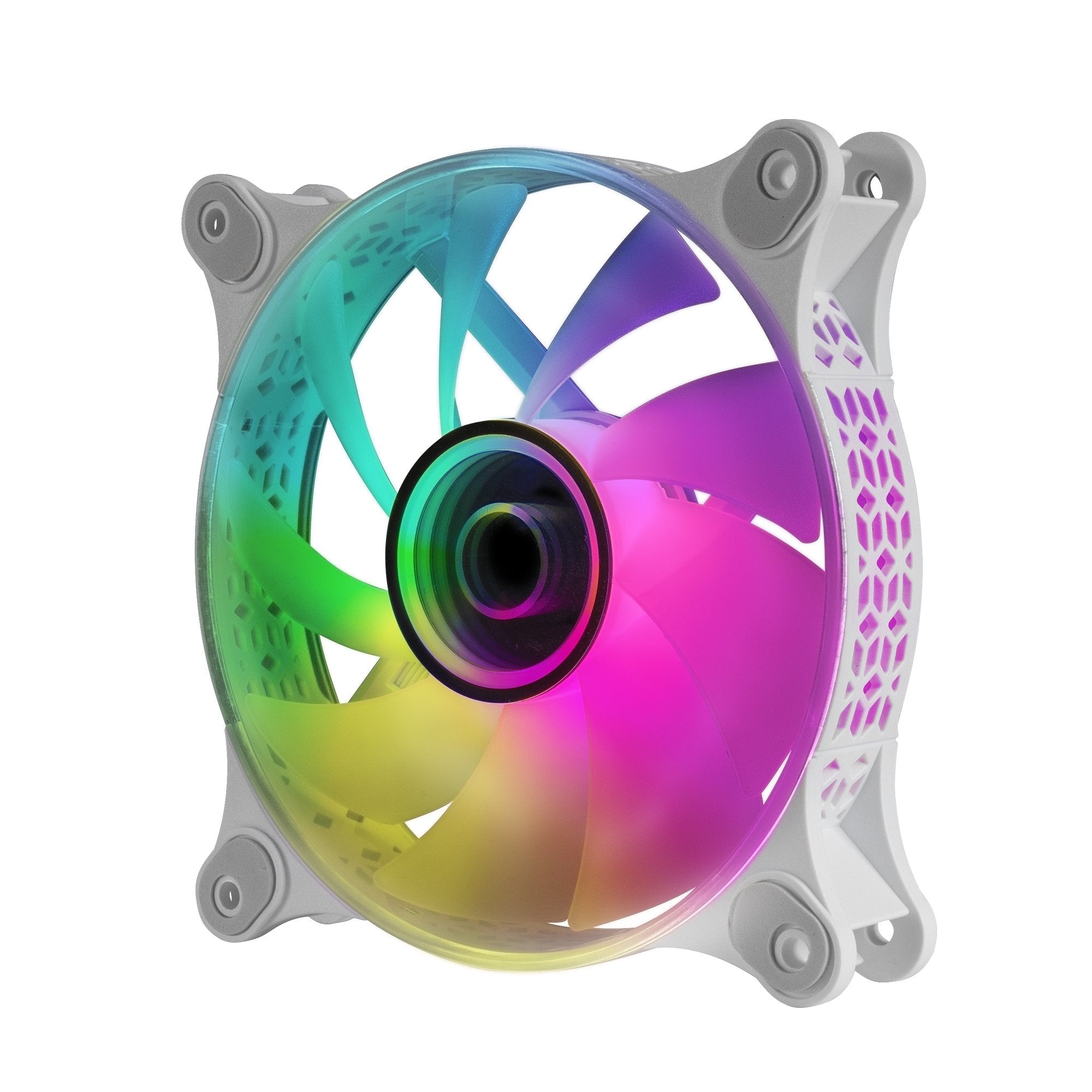 Ventilador Mars Gaming Mf-3d 12cm Argb Blanco