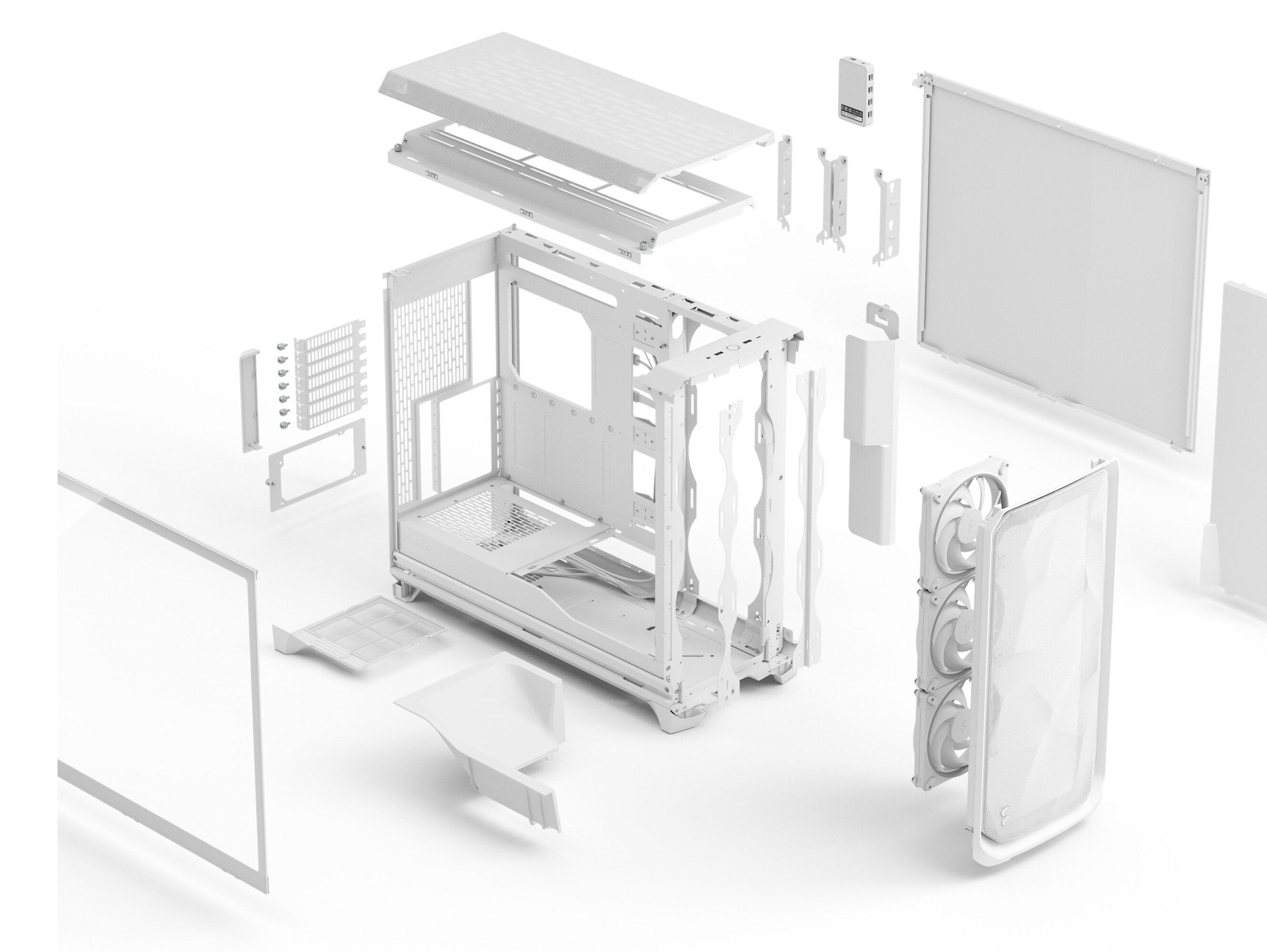Caja Pc Fractal Design Meshify 3 Xl Blanco