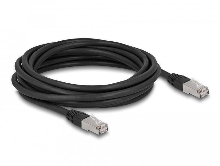 Delock Rj45 Netzwerkcable Cat.6a S Ftp Pe Outdoor 5 M Schwarz