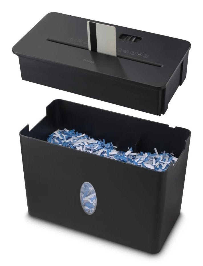 Hama Safe X40-B Destructora De Papel Manual - 210w - De 8l - 64db - Destruye Hasta 4 Hojas - 1.8m/Min - Corte