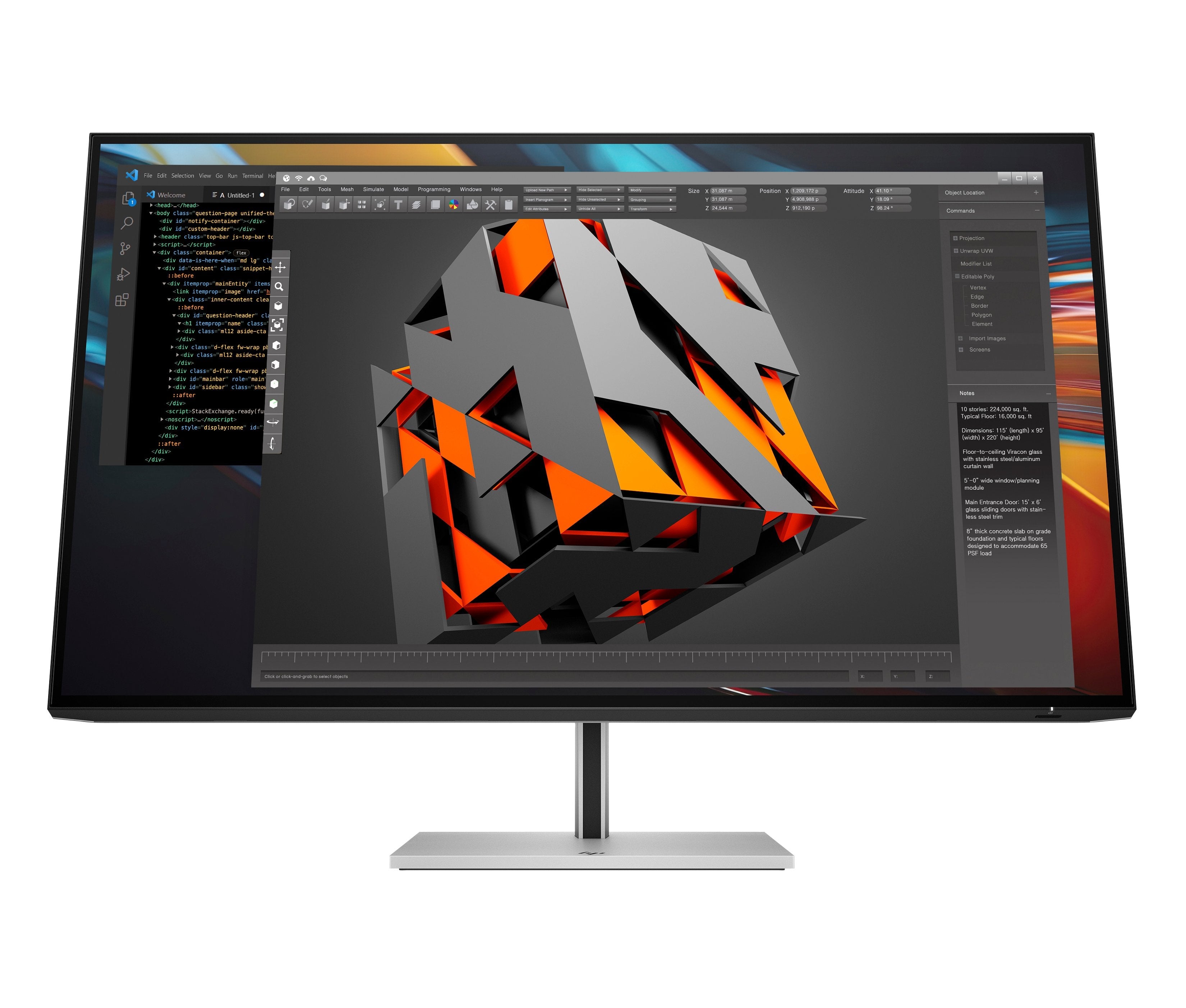 EAN 5715063476512 - HP Series 7 Pro 31.5 inch 4K Thunderbolt 4 Monitor - 732pk pantalla para PC 80 cm (31.5") 3840 x 2160 Pix imagen 1