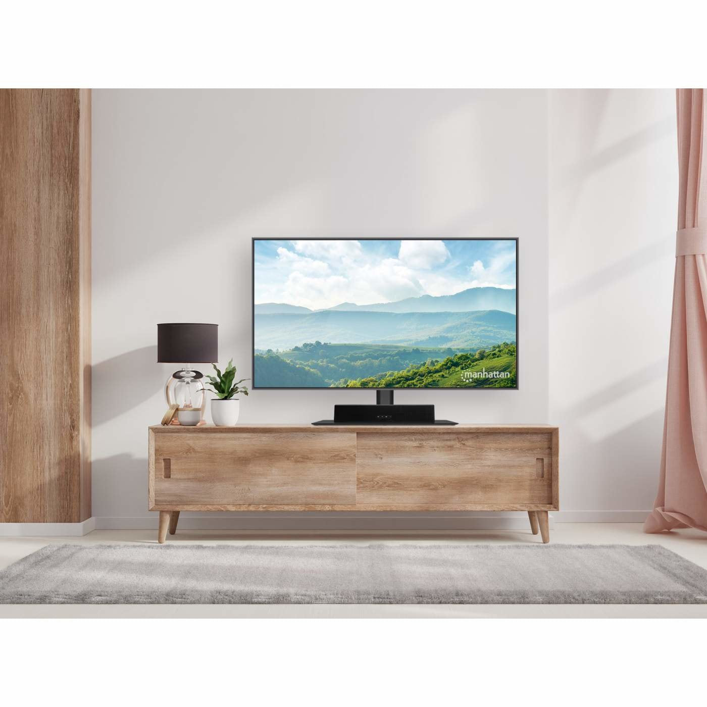 Soporte Tv Manhattan 32"-65" Max 45kg Regulable En Altura