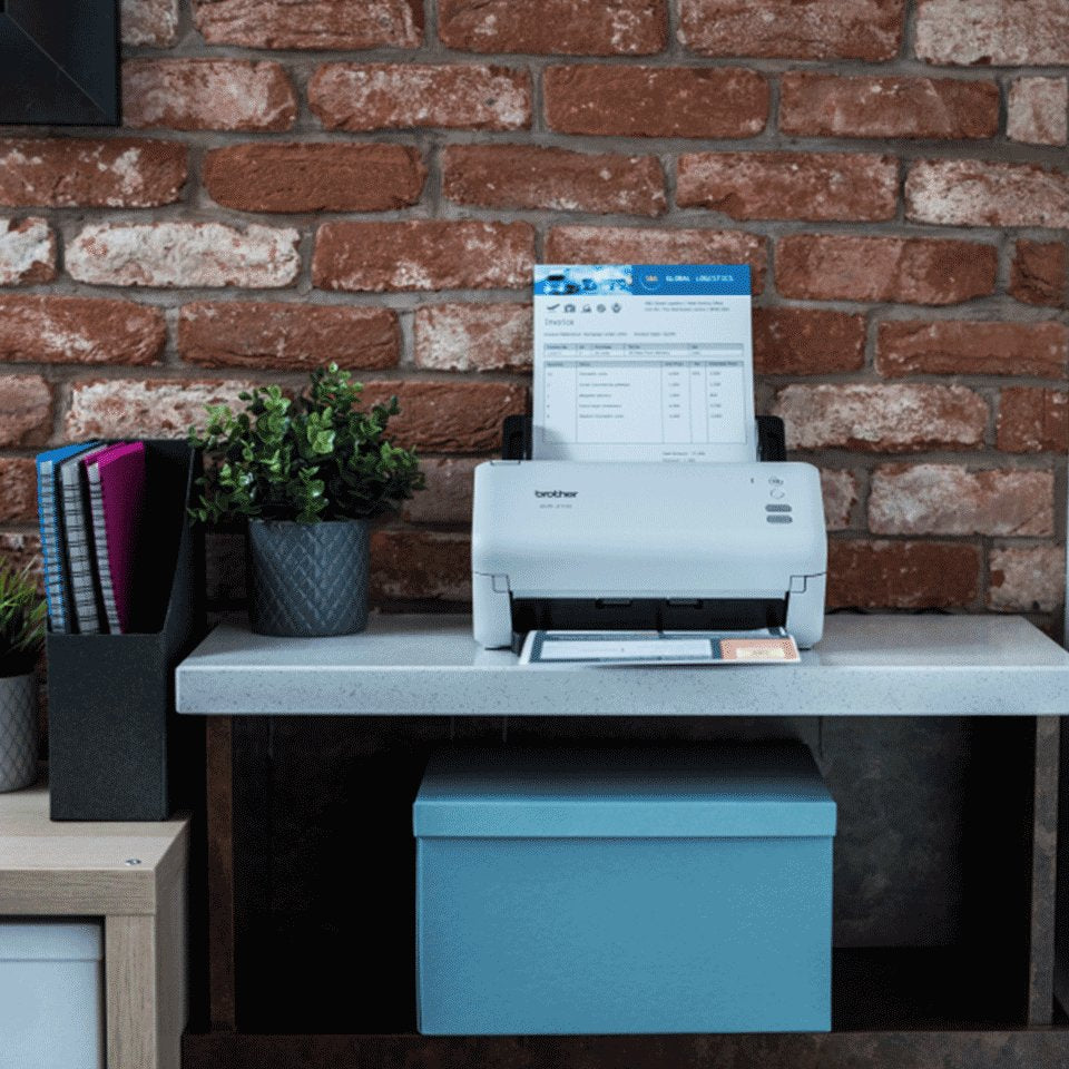 Scanner De Documentos De Sobremesa Brother Ads-4100 Color, Con Cable