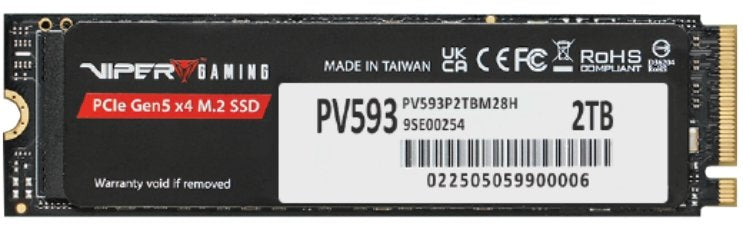 EAN 4711378430622 - Patriot Memory PV593 2 TB M.2 PCI Express 5.0 NVMe 3D TLC NAND imagen 1