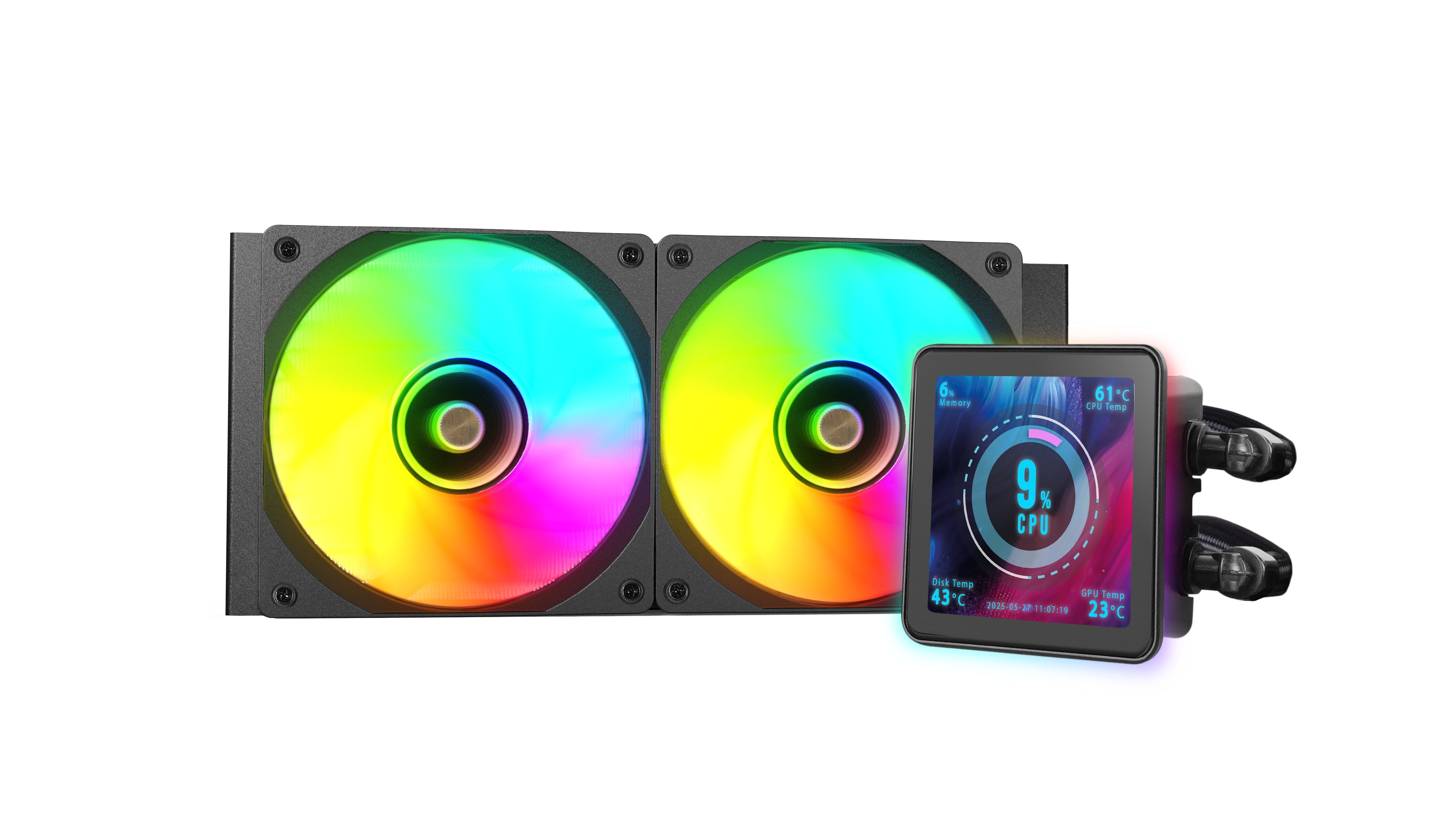 Refrigeración Líquida Cpu Mars Gaming Ml-Visionpro240   Todo En Uno 12 Cm Negro 1 Pieza(S)