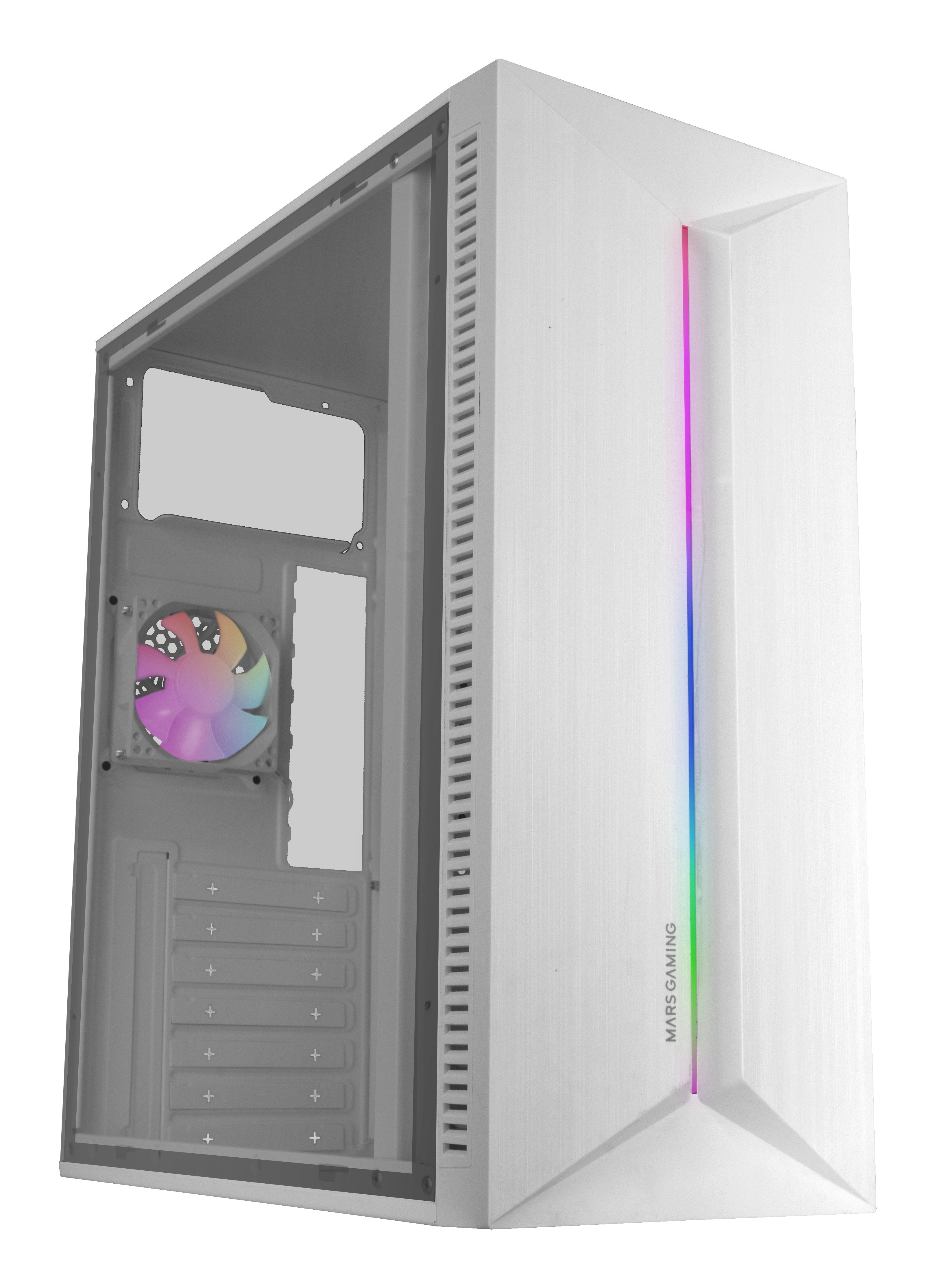 Caja Gaming Semitorre Mars Gaming Mc-Blaze Blanca