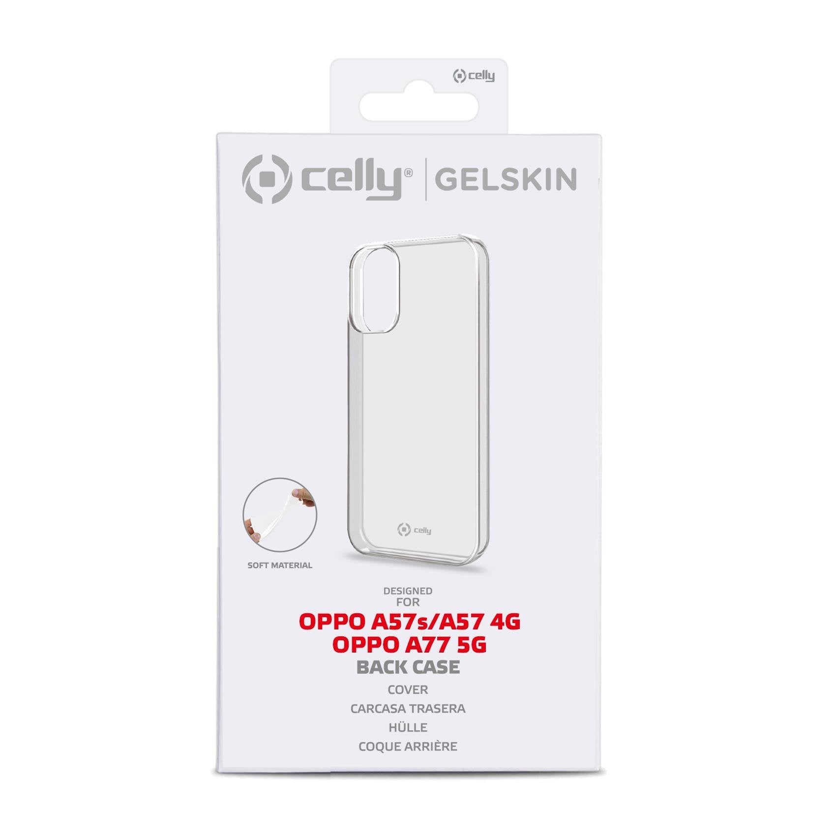 Celly Gelskin Funda Para Oppo A57s,A57 4g,A77 5g  (6.56") Transparente