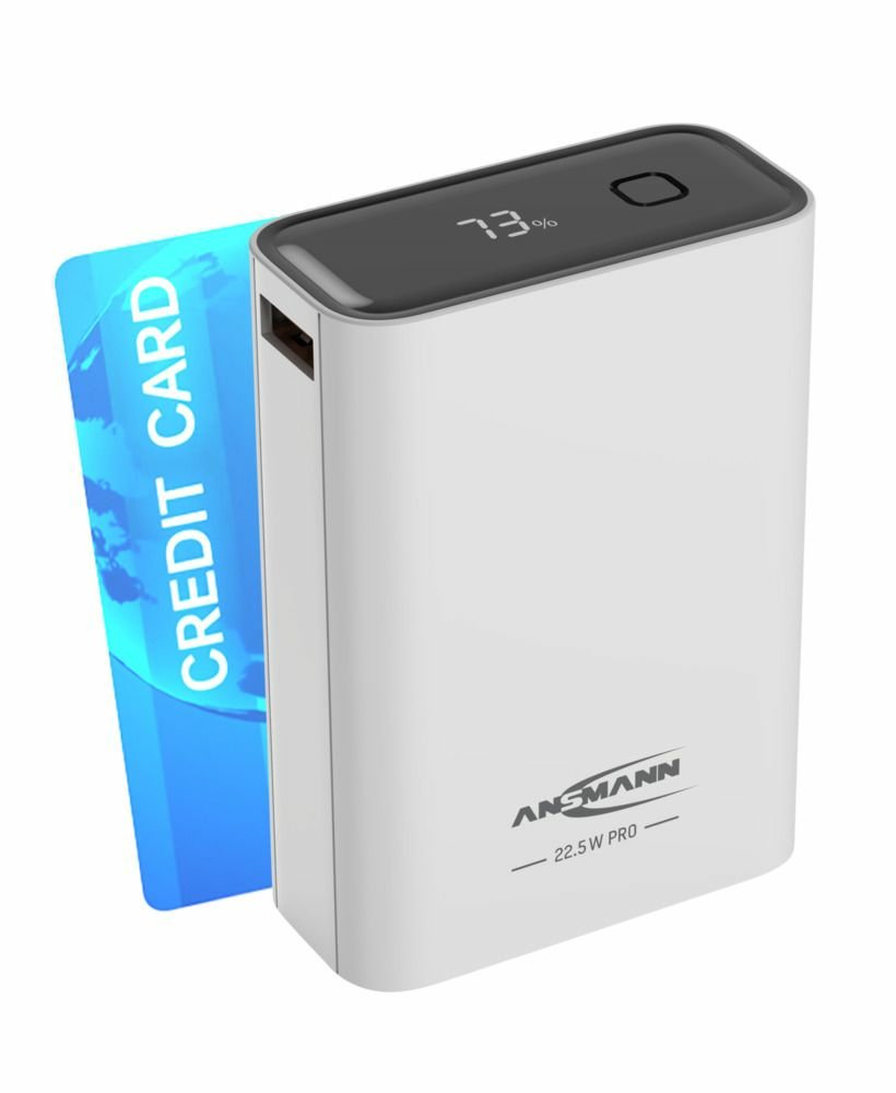 Ansmann Powerbank Pro 20.000 Mah Usb-A+C Port 22,5w Wh. 1700-0157