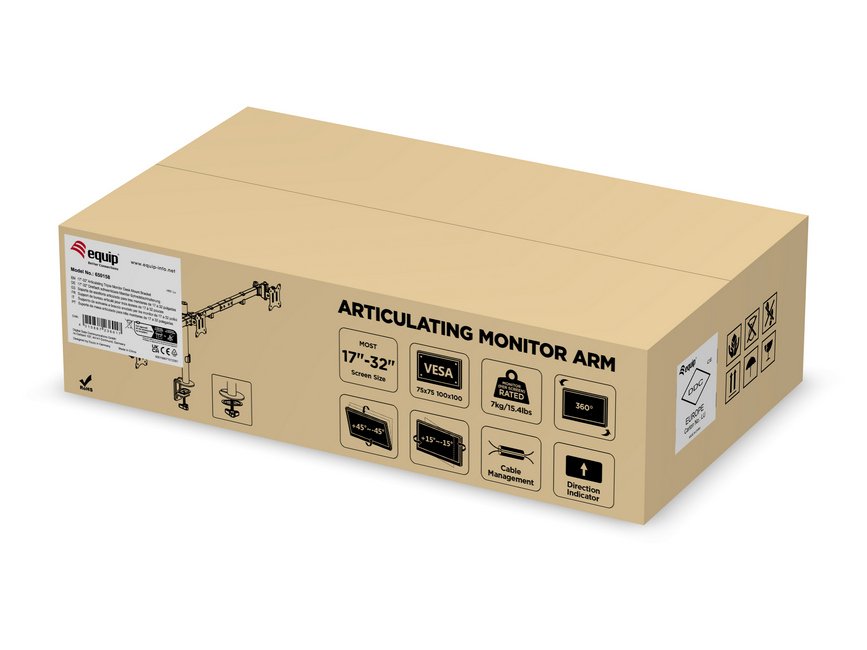 Soporte De Mesa Equip 650158 Para 3 Monitores De 17-32 Max. 7kg Por Pantalla Max.Vesa 100x100