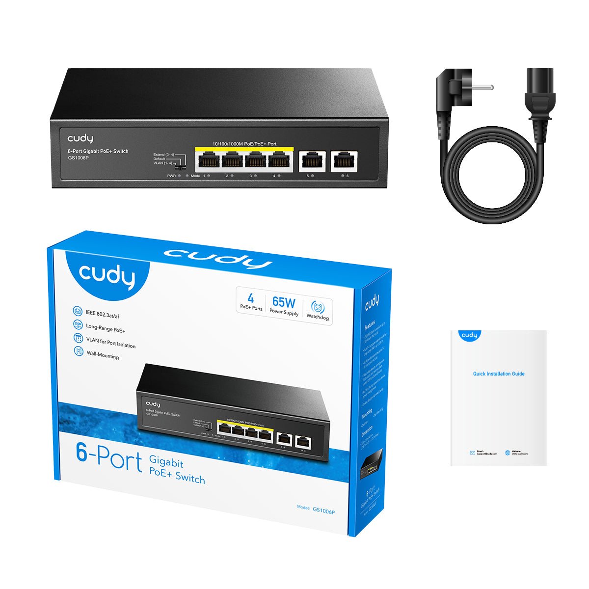 6p Cudy Gs1006p Poe+