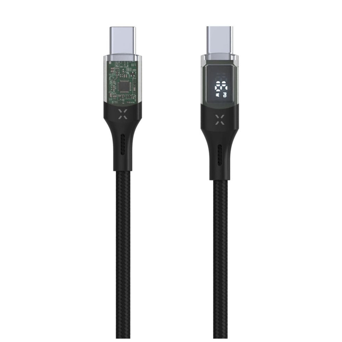 Cable  Fixed Usb-C Usb-C With Display, Pd Support, 1.2m, Usb 2.0, 100w, Black