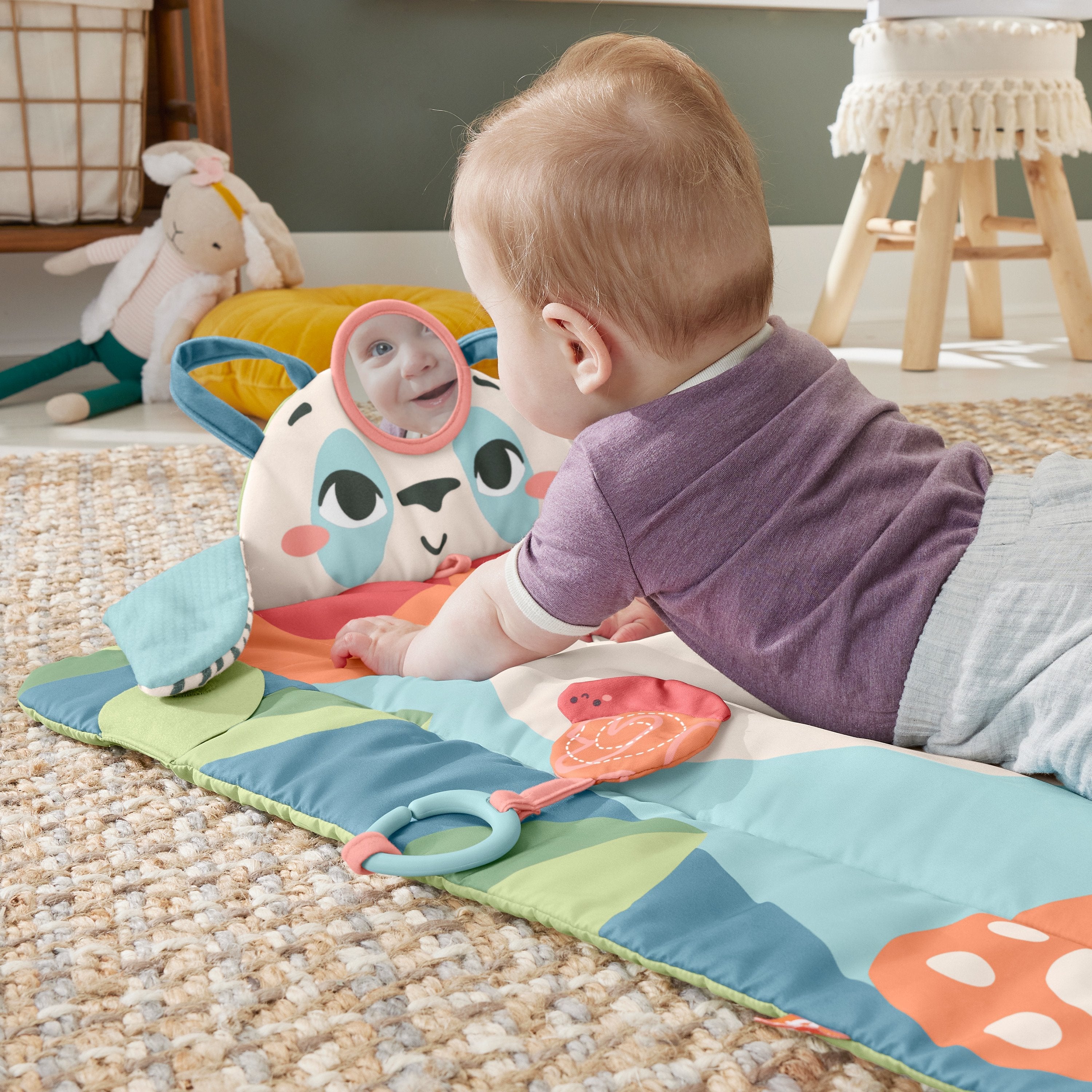 EAN 0194735101542 - Fisher-Price HKD65 gimnasio para bebé y tapete de juego Tela, Plástico Multicolor Manta de juegos para be imagen 4
