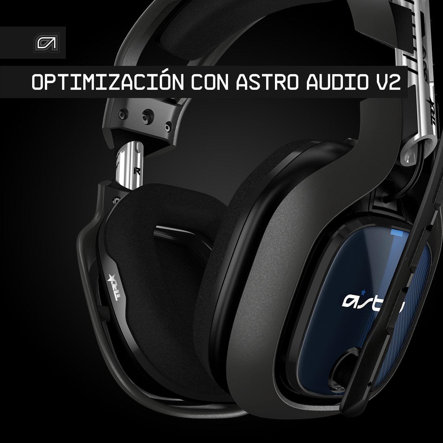 Auriculares  Astro Gaming A40 Tr Juego Negro, Azul, Plata
