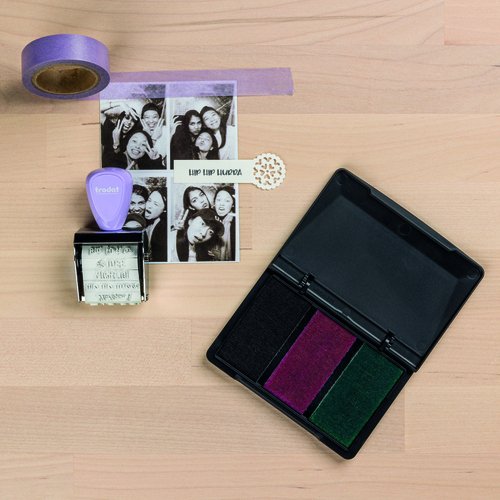Trodat Creative Mini V2 Pamell Lila + Kissen 3farben 1129