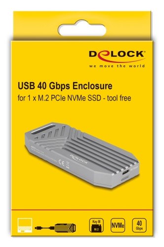EAN 4043619420339 - DeLOCK 42033 caja para disco duro externo Caja externa para unidad de estado sólido (SSD) Gris M.2 imagen 5