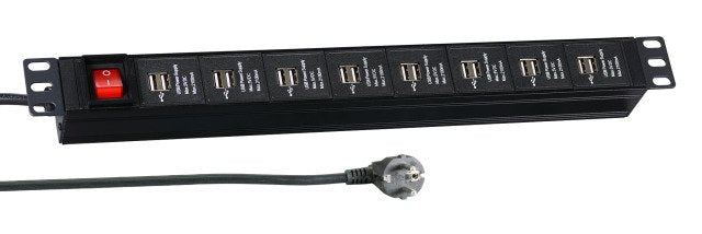 Regleta Efb Elektronik Ek631usb.1 Base Múltiple 3 M Interior Negro