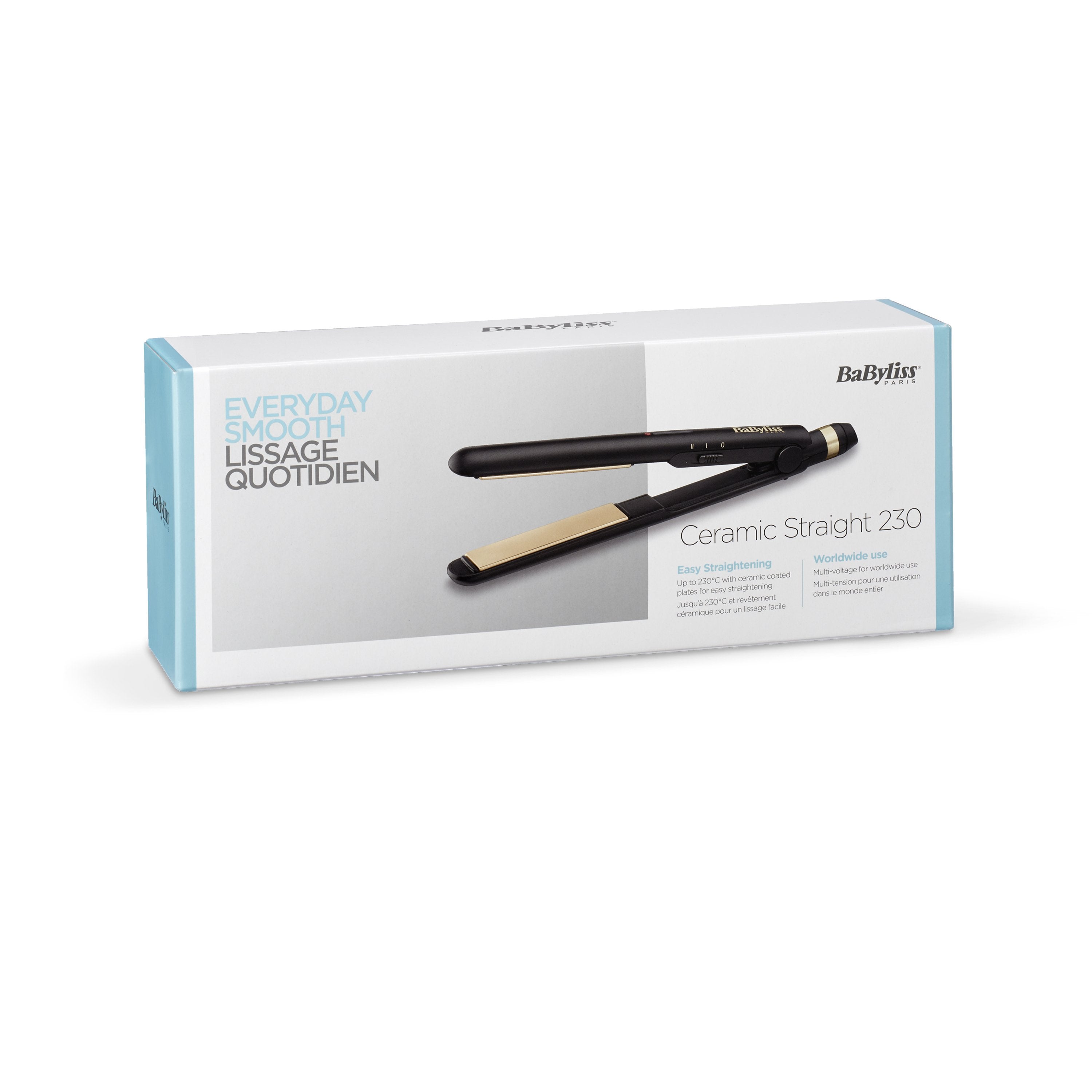 Plancha De Cabello De Viaje Multi-Voltaje 230 Babyliss