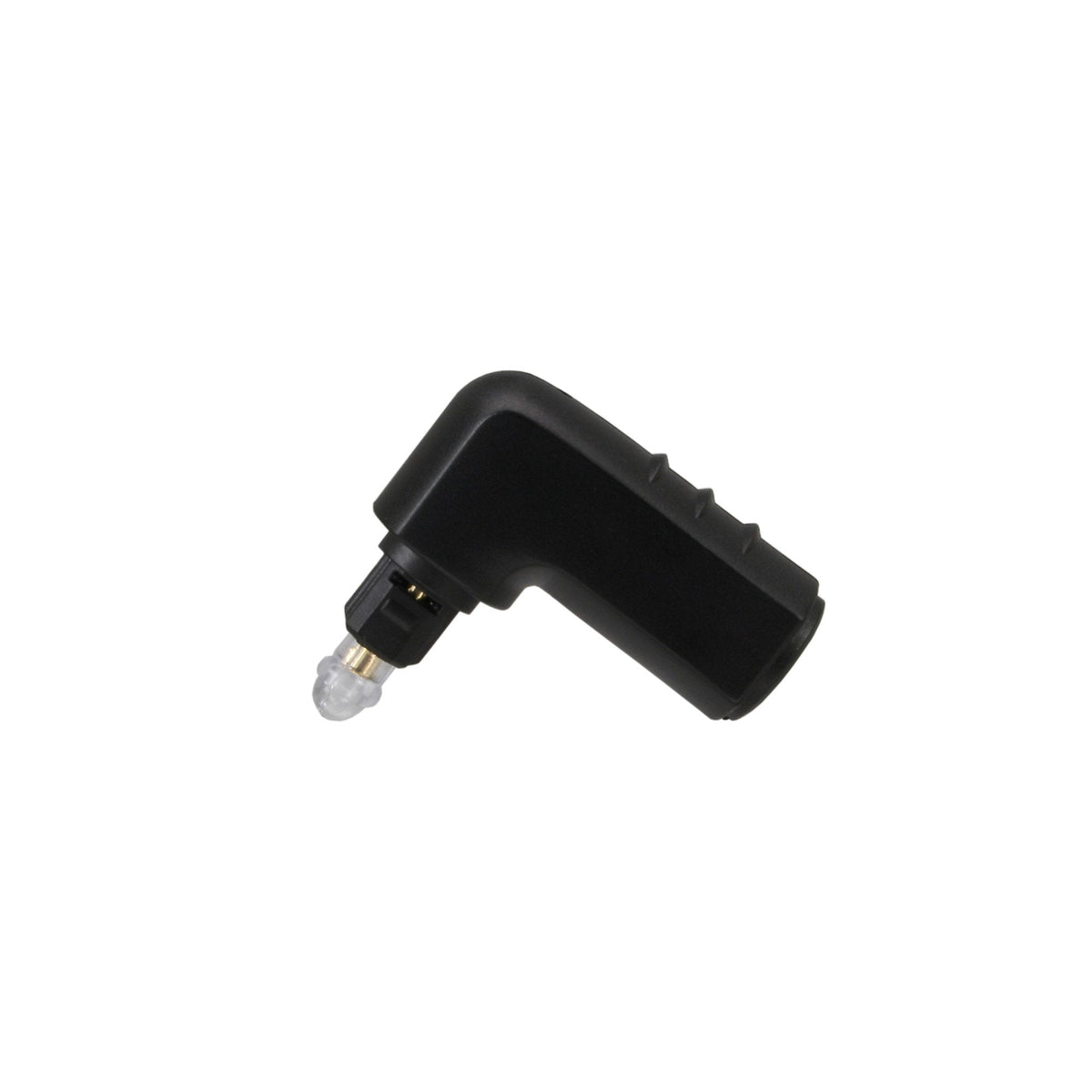 Adaptador De Audio Óptico Inline Toslink Macho A Hembra En Ángulo De 90°