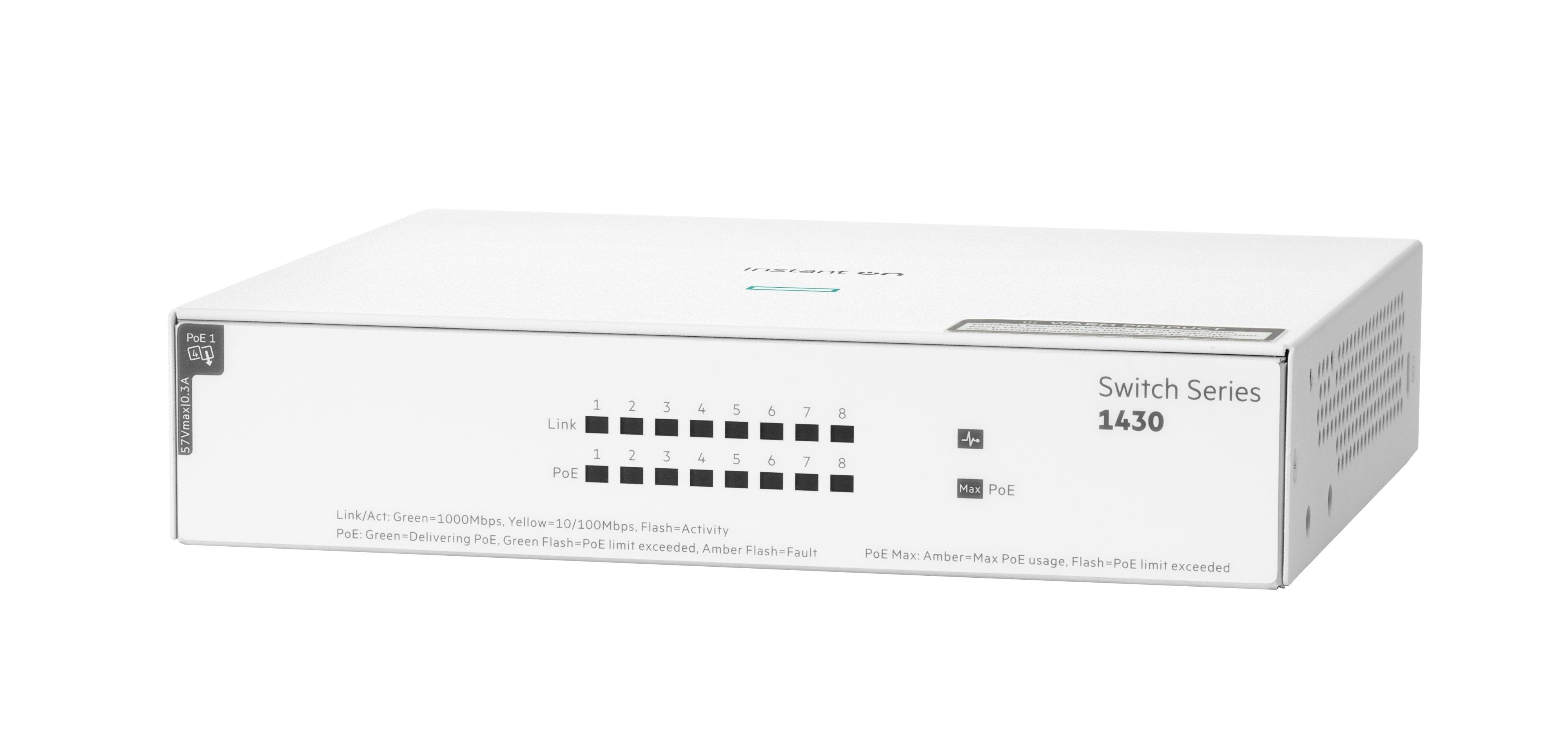 Hp Switch 1430 8g Poe 64w 8x10 100 1000 Poe