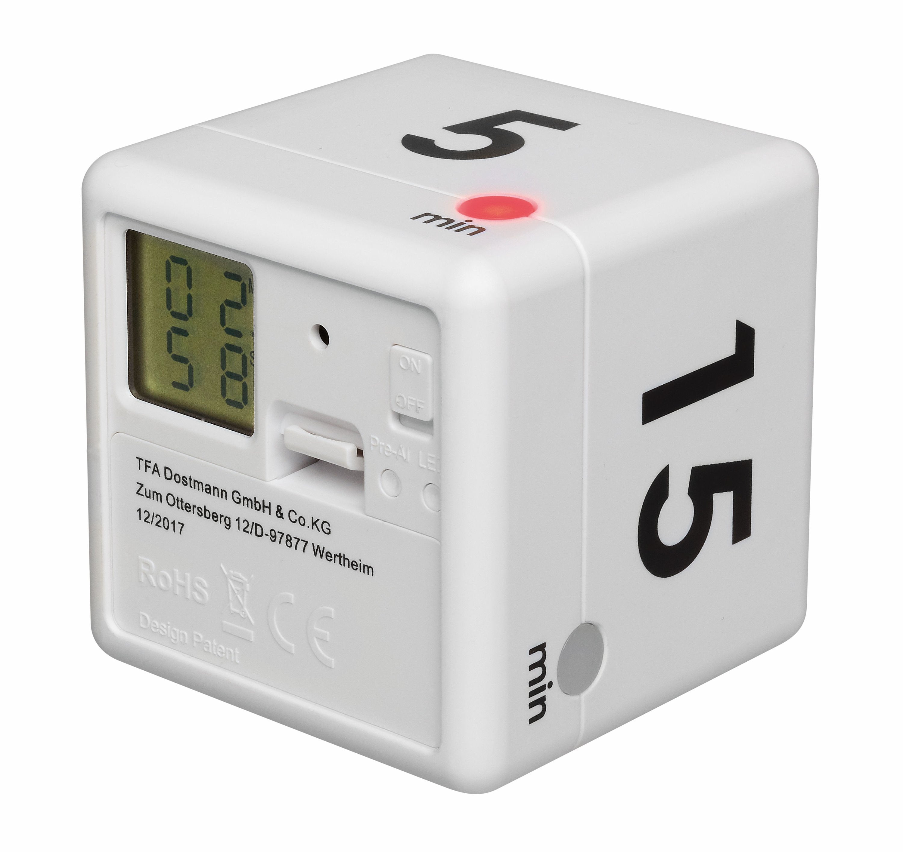 EAN 4009816030221 - TFA-Dostmann CUBE-TIMER Temporizador digital para cocina Negro, Blanco imagen 3