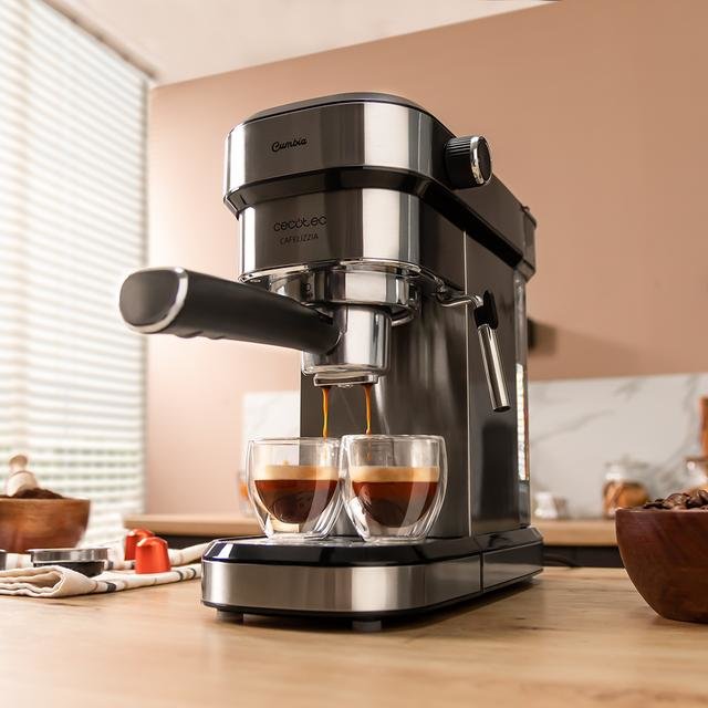 Cafetera Expreso Cecotec Cafelizzia 790 Steel Duo 1350w 20 Bares